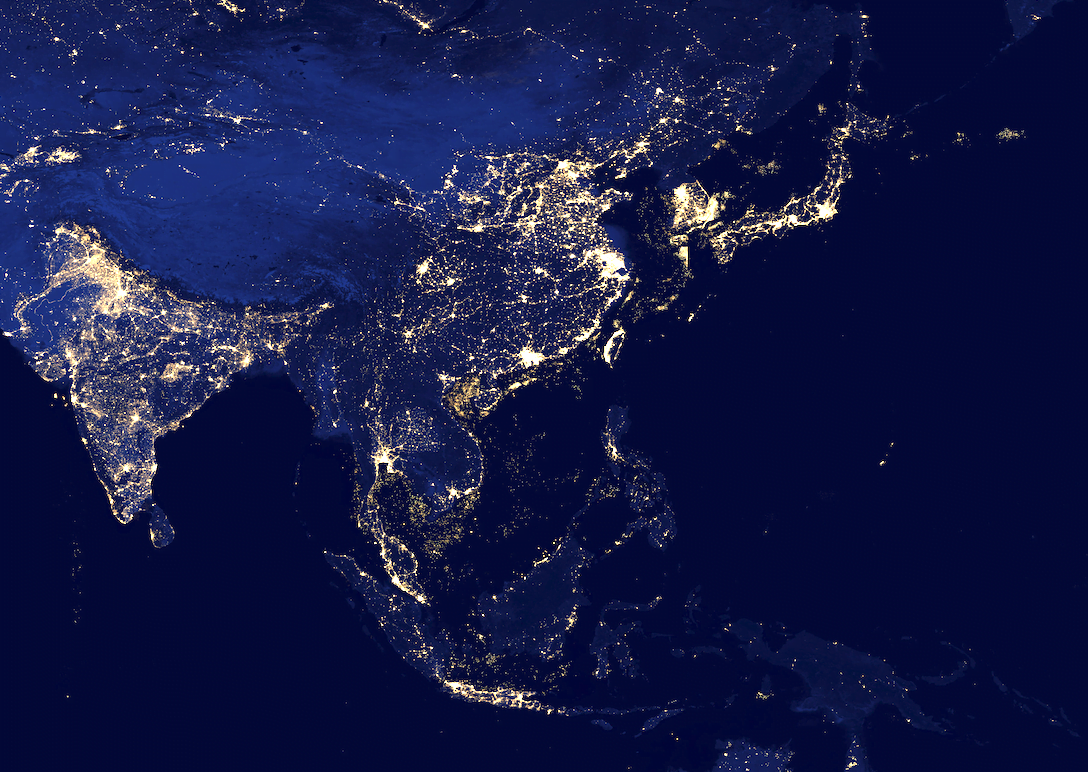 south-east-asia-at-night